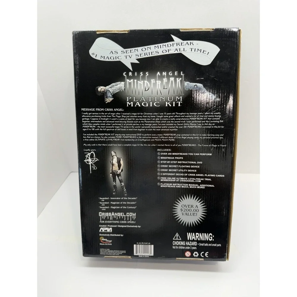 As Seen On TV Criss Angel Mindfreak Platinum Magic Kit with Instructional DVD